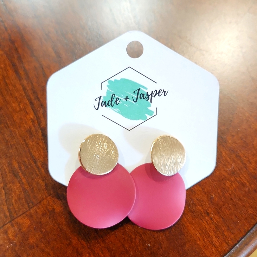 Red and Gold Earrings